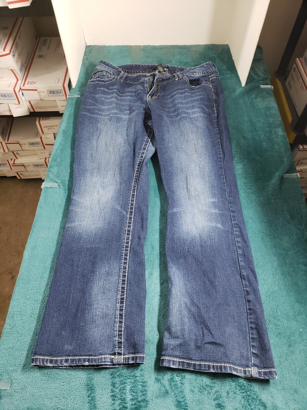 Lane Bryant Jeans Size 20 Women Blue Stretch Pants Ladies Mid Rise Bootcut
